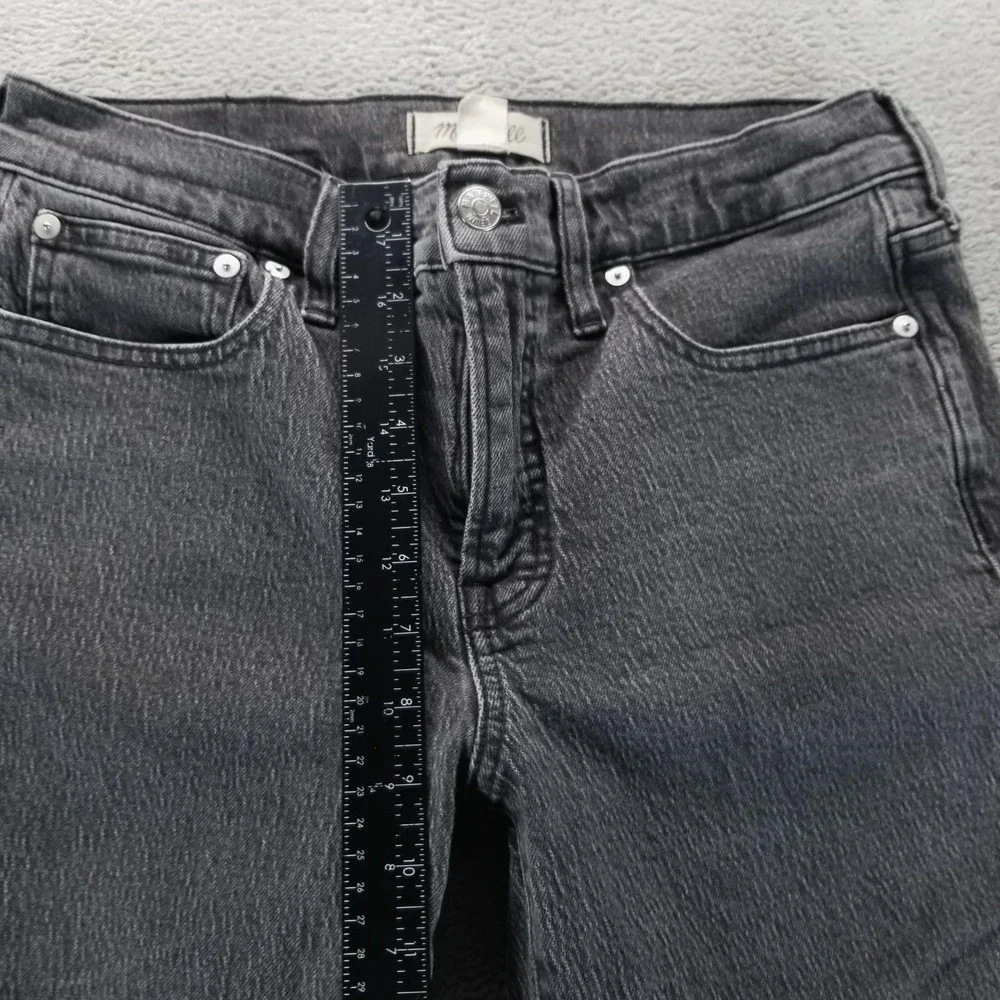 Madewell Jeans‎ Womens 28P Gray Mid Rise Perfect Vintage Charcoal Denim